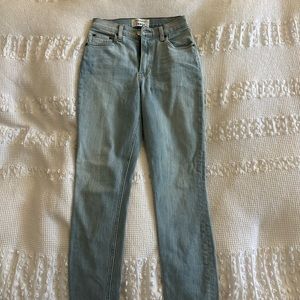 Reformation skinny/straight leg jeans